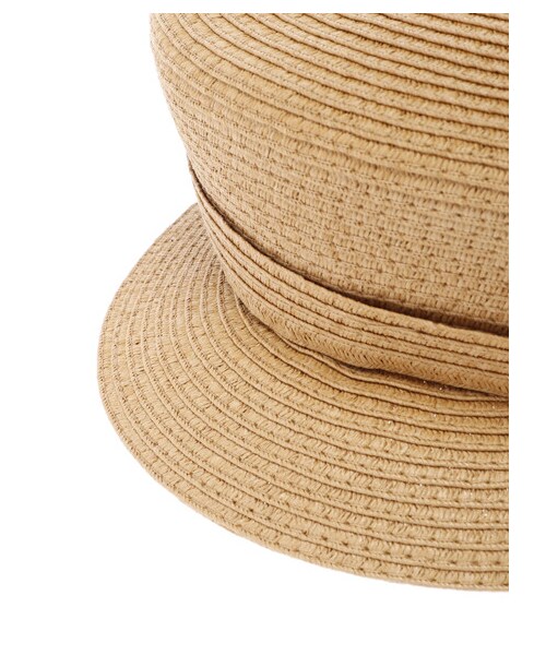 earth music&ecology(アースミュージックアンドエコロジー)の「ペーパーキャスケット(帽子・ブラック/ベージュ・F)」の4枚目の写真