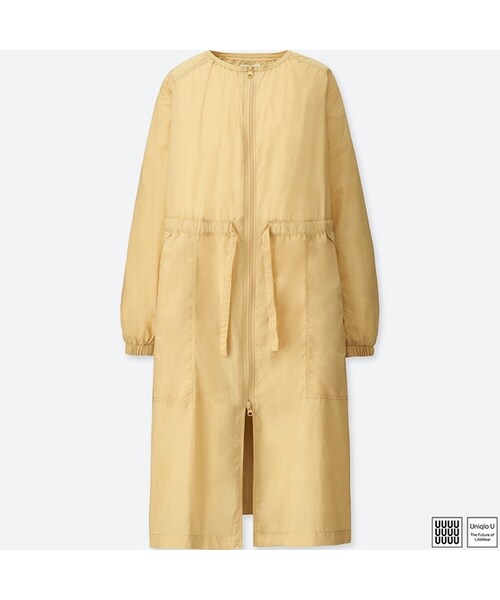 UNIQLO（ユニクロ）の「パッカブルロングパーカ＋E（その他アウター・レディース・GRAY 03/NAVY 69/PURPLE 72/BEIGE 31・S/XL/M/XXL/L）」の2枚目の写真