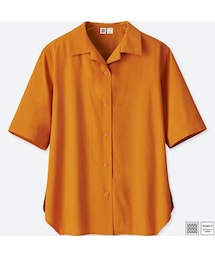 UNIQLO | オープンカラーシャツ（半袖）＋E(シャツ/ブラウス)