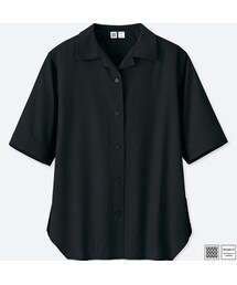 UNIQLO | オープンカラーシャツ（半袖）＋E(シャツ/ブラウス)
