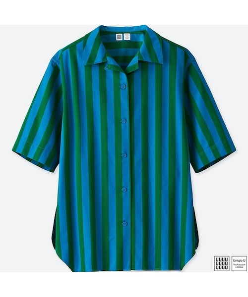 ユニクロ ユニクロ の オープンカラーシャツ 半袖 E シャツ ブラウス Wear