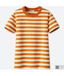 UNIQLO | ボーダークルーネックＴ（半袖）＋E(Tシャツ/カットソー)