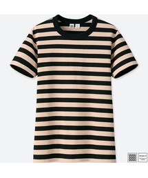 UNIQLO | ボーダークルーネックＴ（半袖）＋E(Tシャツ/カットソー)