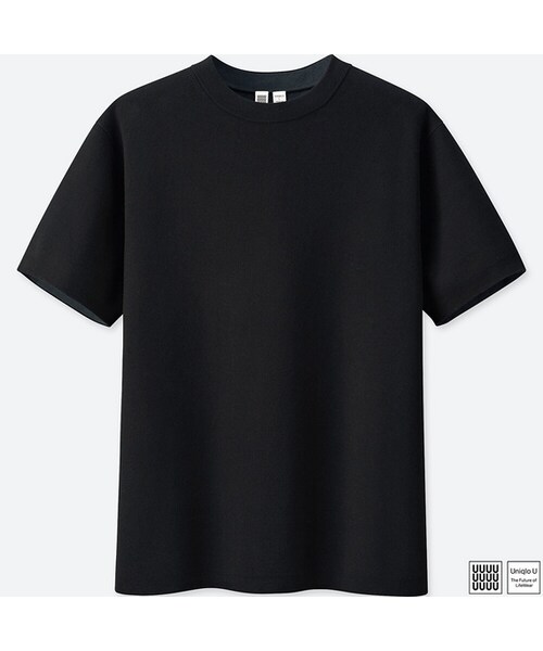 【23SS】A\u0026S  コットンクルーネックニット　半袖　黒　セーター　1雫shop