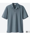 ユニクロ | スーピマコットンオープンカラーポロシャツ（半袖）＋E(T恤)