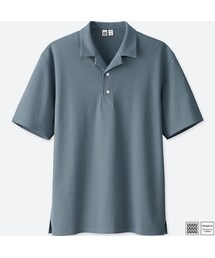 UNIQLO | スーピマコットンオープンカラーポロシャツ（半袖）＋E(Tシャツ/カットソー)