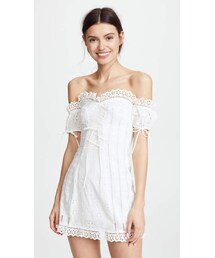 For Love & Lemons | For Love & Lemons Anabella Eyelet Lace Up Dress(ワンピース)