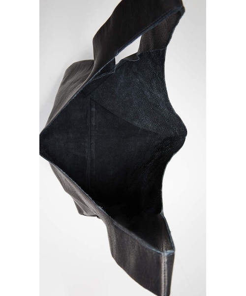 BAGGU（バグー）の「BAGGU Leather Baggu Tote（トートバッグ・レディース・Black・One Size）」の2枚目の写真