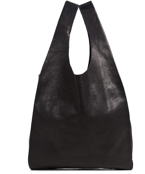 BAGGU（バグー）の「BAGGU Leather Baggu Tote（トートバッグ・レディース・Black・One Size）」の5枚目の写真