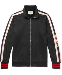GUCCI | Gucci Webbing-Trimmed Tech-Jersey Jacket(テーラードジャケット)