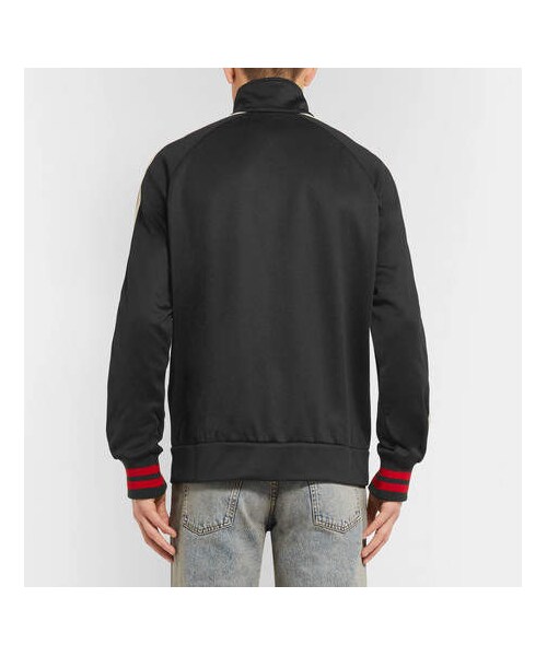 GUCCI(グッチ)の「Gucci Webbing-Trimmed Tech-Jersey Jacket(テーラードジャケット・メンズ・Black・XXL/S/XS)」の3枚目の写真