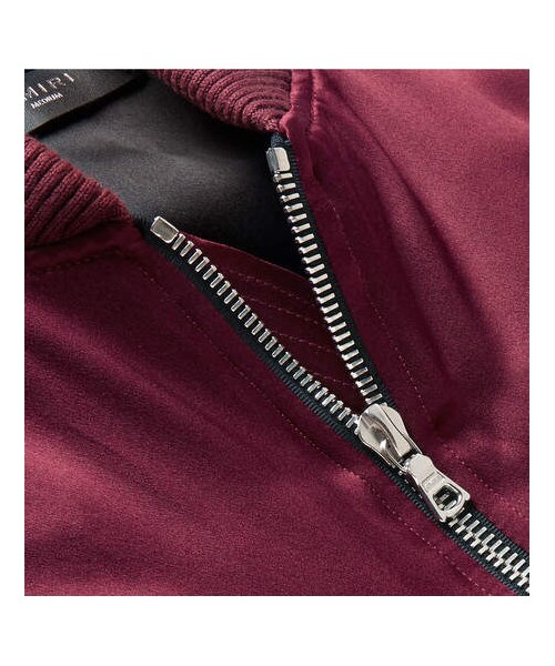 AMIRI(アミリ)の「AMIRI Silk-Satin Bomber Jacket(テーラードジャケット・メンズ・Purple・M/L/XL/XS)」の5枚目の写真