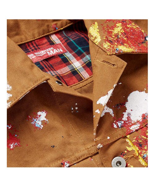 Junya Watanabe,Junya Watanabe + Levi's Slim-Fit Paint-Splattered  Cotton-Canvas Trucker Jacket - WEAR