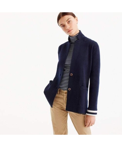 blazer with striped lining