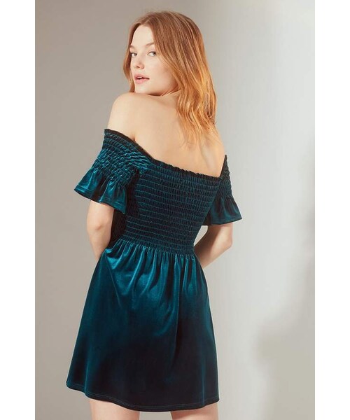 urban outfitters velvet dress