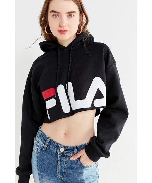 fila crop hoodies