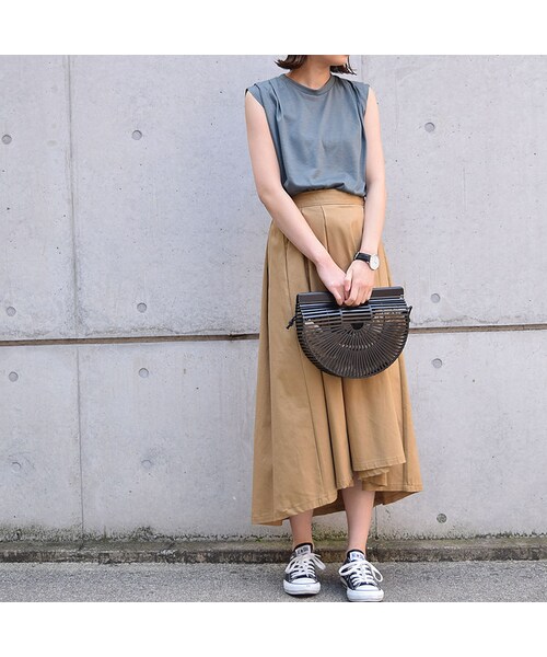 no brand（ノーブランド）の「バックロングチノSK（スカート・レディース・その他）」の3枚目の写真