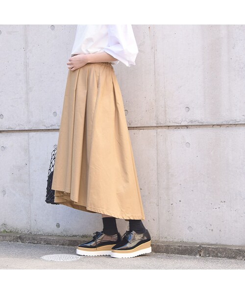 no brand（ノーブランド）の「バックロングチノSK（スカート・レディース・その他）」の4枚目の写真