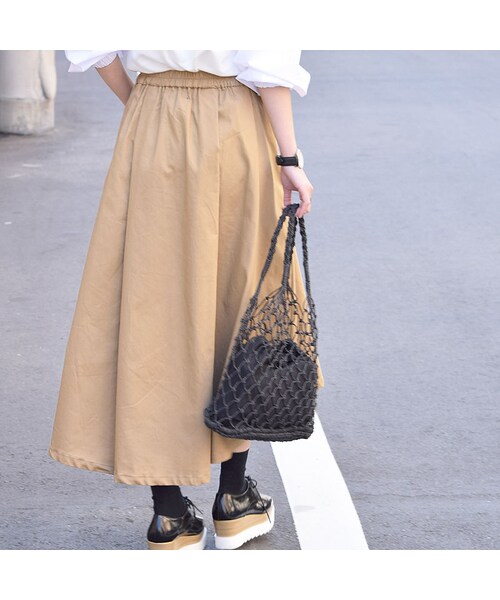 no brand（ノーブランド）の「バックロングチノSK（スカート・レディース・その他）」の6枚目の写真