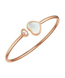 Chopard | Chopard Happy Hearts 18k Rose Gold Mother-of-Pearl & Diamond Bangle Bracelet(ブレスレット)