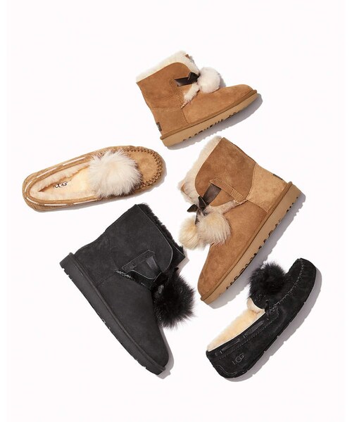UGG（アグ）の「UGG Dakota Pompom Woven Moccasin（シューズ・レディース・Brown/Black・11b / 41eu/10b / 40eu/9b / 39eu/8b / 38eu/7b / 37eu/6b / 36eu/5b / 35eu）」の4枚目の写真