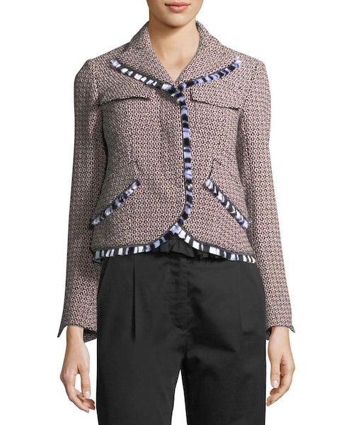 CARVEN（カルヴェン）の「Carven Tweed Button-Front Jacket with