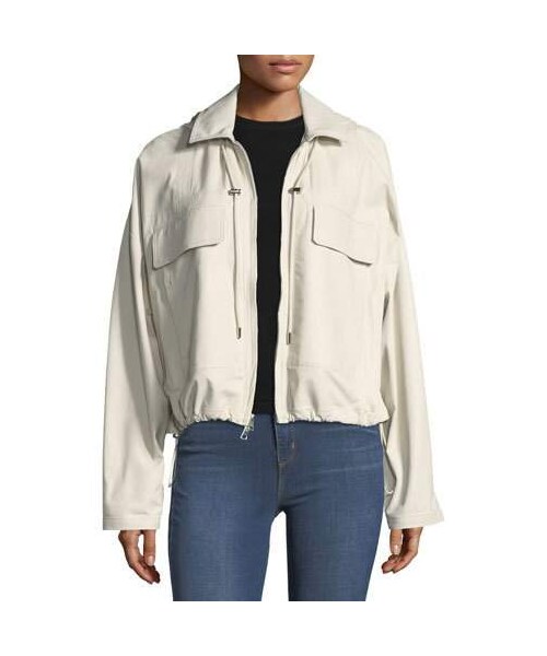 cropped anorak jacket