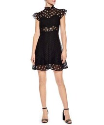 sandro | sandro Lace Fit & Flare Dress(ワンピース)