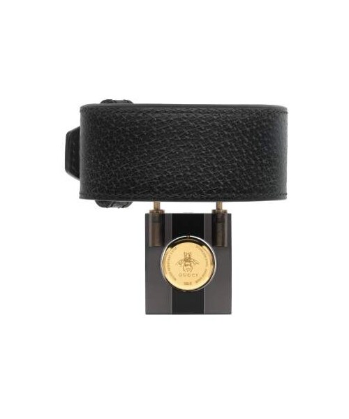 Gucci（グッチ）の「Gucci Twirl Small Leather Strap Padlock Watch, 17mm（アナログ腕時計