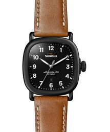Shinola（シャイノーラ）の「Shinola Guardian Leather Strap Watch 