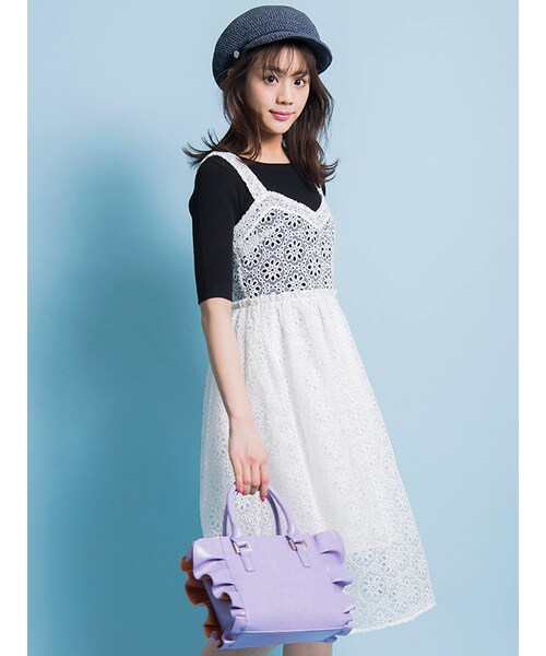 31 Sons De Mode トランテアン ソン ドゥ モード の Sweetコラボアイテム 刺繍キャミワンピース ニット 予約アイテム ワンピース ドレス Wear