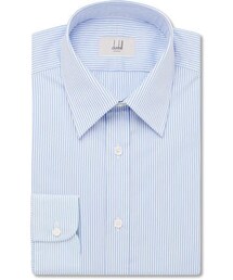 dunhill | Dunhill Blue Slim-Fit Striped Cotton-Poplin Shirt(シャツ/ブラウス)