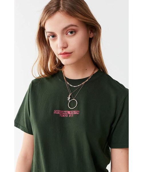URBAN OUTFITTERS（アーバンアウトフィッターズ）の「Urban Outfitters Original Youth Tokyo Tee（Tシャツ/カットソー・レディース・Green・S/M/L/XL）」の2枚目の写真