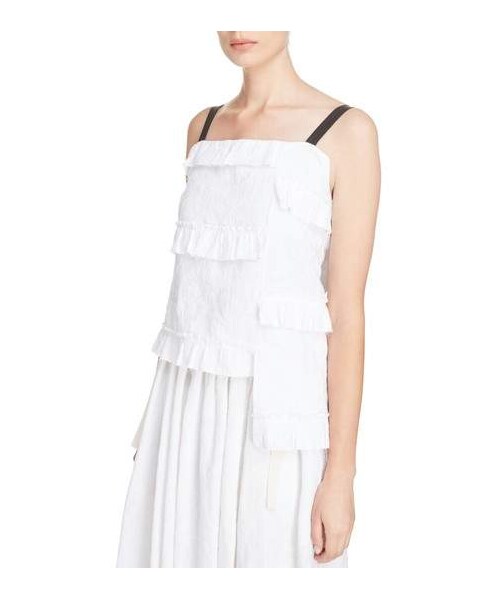 LOEWE（ロエベ）の「LOEWE Broderie Anglaise Ruffle Camisole