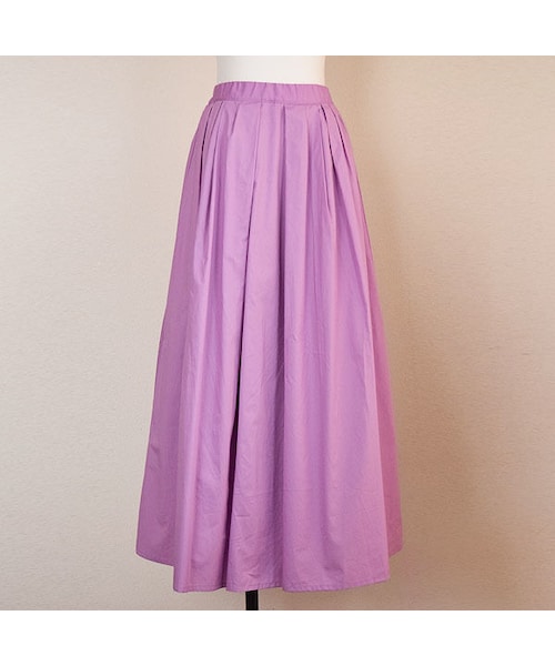 no brand(ノーブランド)の「カラーコットンロングSK(スカート・レディース・その他)」の1枚目の写真