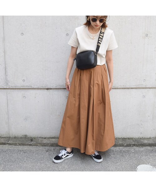 no brand(ノーブランド)の「カラーコットンロングSK(スカート・レディース・その他)」の3枚目の写真