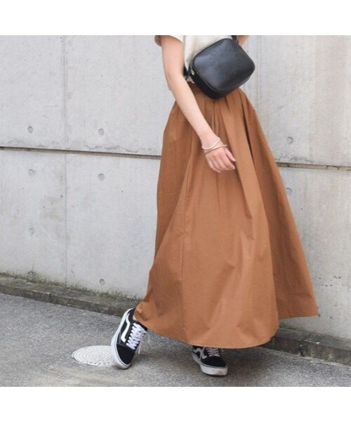 no brand(ノーブランド)の「カラーコットンロングSK(スカート・レディース・その他)」の4枚目の写真