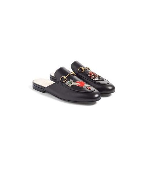 GUCCI(グッチ)の「Gucci Princetown Mule Loafer(シューズ・レディース・Black・7us / 37eu/5.5us / 35.5eu/10us / 40eu/5us / 35eu/6us / 36eu/6.5us / 36.5eu/7.5us / 37.5eu/8us / 38eu)」の2枚目の写真