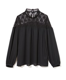 GRL | フラワーチュールレースボリュームスリーブブラウス(シャツ/ブラウス)