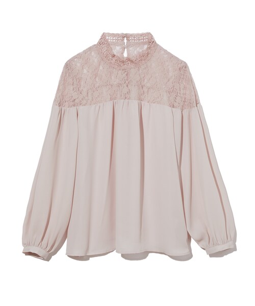 GRL（グレイル）の「フラワーチュールレースボリュームスリーブブラウス（シャツ/ブラウス・レディース・オフホワイト/ブラック/ピンク・M）」の3枚目の写真