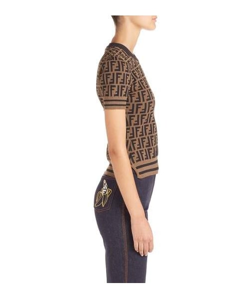 FENDI（フェンディ）の「Fendi Logo Knit Top（）」 - WEAR