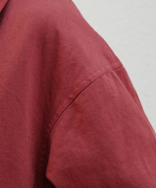 LIDNM（リドム）の「ガーメントダイカバーオール（カバーオール・メンズ・レッド・S/M/L）」の6枚目の写真