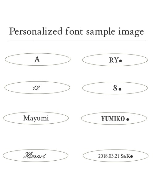 two ply（トゥープライ）の「トゥー プライ 618 パーソナライズ イニシャル ナンバー 誕生石 オーバル バー ネックレス（ネックレス・レディース・ゴールド・40cm）」の3枚目の写真
