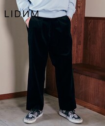 LIDNM | コーデュロイワイドパンツ(スラックス)