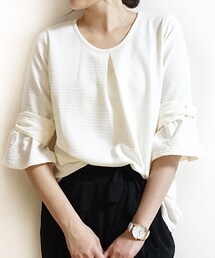 Tiffee SELECT | 袖リボンフロントタックプルオーバー(Tシャツ/カットソー)