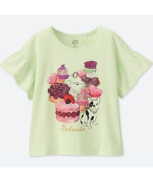 UNIQLO | GIRLS スクレ・ラデュレグラフィックＴ（半袖）(Tシャツ/カットソー)