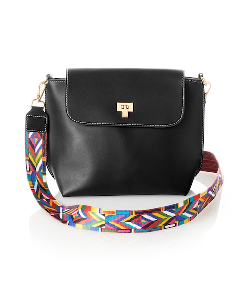 GRL(グレイル)の「2wayショルダーフラップバッグ(ショルダーバッグ・レディース・グリーン/ブラック・F)」の2枚目の写真