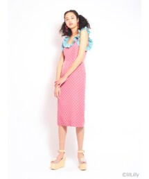 lilLilly（リルリリー）の「ドットバイカラードレス（）」 - WEAR