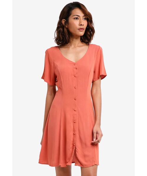 short sleeve tea dress