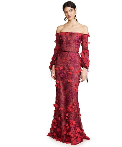 【MARCHESA NOTTE】 ブロケード ミディワンピース 橋本環奈さん着用】Marchesa Notte マルケッサノッテ